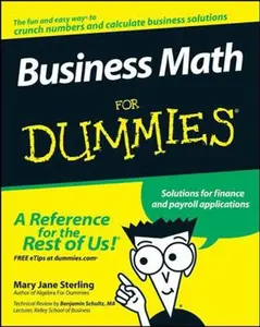 USED-Business Math for Dummies by Sterling, Mary Jane (Paperback)