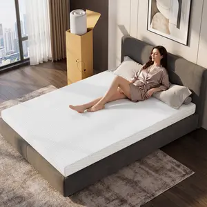 Gel Memory Foam Mattress, Bedroom Mattress,Breathable Mattress, Glass Fiber-Free, Effectively RelievesPressure, Perfectly Balances Softness,5" Available in Twin/TXL/Full/Queen Sizes,Medium Firmness, Compressed Packaging, Easy to Asse gift holiday sleep