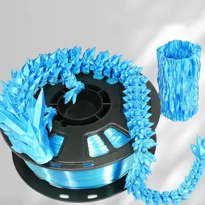 Silk Pla 3D Printer Filament, 1.75mm 250g, Dimensional Accuracy +/- 0.03mm, Suitable for Most Fdm 3D Printers black