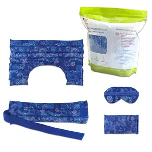 A Full Treatment Set of 4 Herbal Heating Pads by Nature Creation - Soothing Therapy Packs including Lavender Eye Mask - A Perfect Gift.