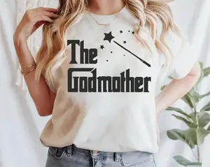 Godmother Shirt for Mothers Day Gift, Godmother Tshirt for New Godmother, Godmother Birthday T Shirt for Women, Godmother Gift