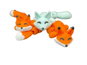 Cute Articulated Flexi Foxes