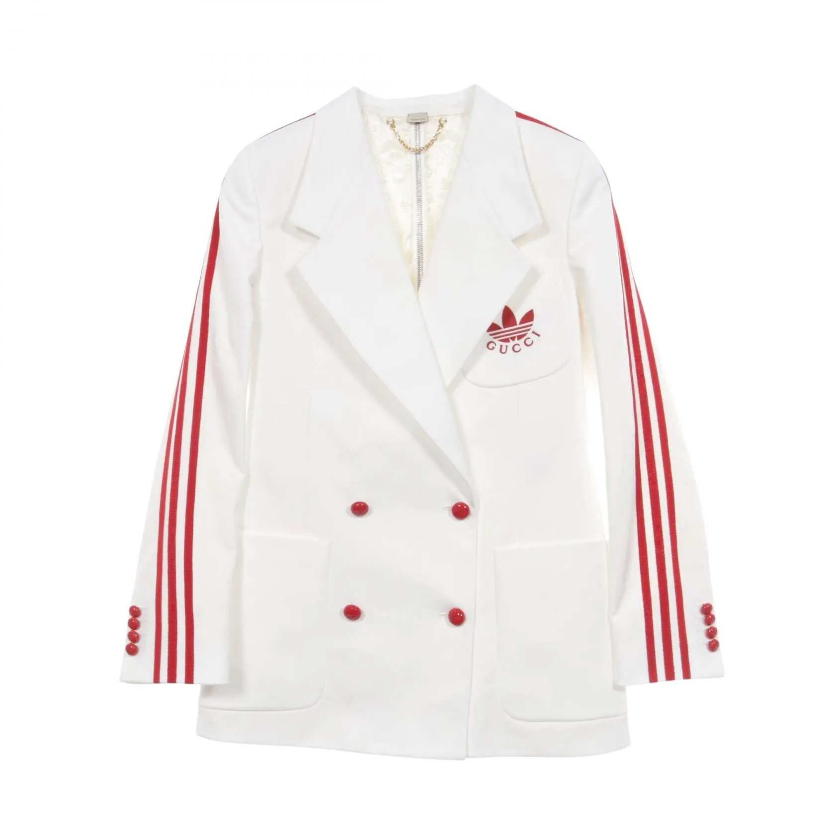 Pre-owned GUCCI Polyester Small Leather Goods x adidas Jersey Jacket 3010262101220299835