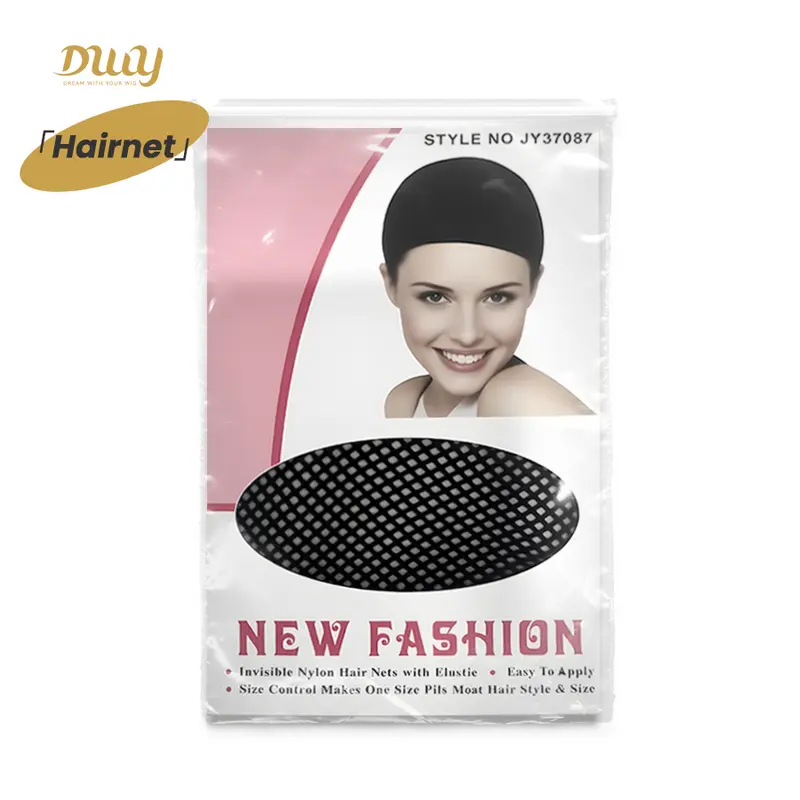 DWY Women's Black Stocking Wig Cap, Breathable Stretch Nylon Net for a Secure and Seamless Fit, Ideal for Daily Wig Wear, Stocking Wig Net