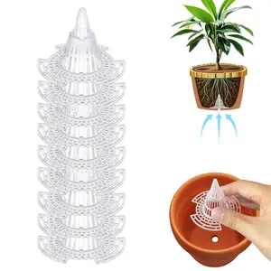 10 Pack Pot Drainage Screen Mesh Pads, Anti-Rot Breathable Planter Bottom Grid Covers Prevent Soil Loss for Bonsai & Potted Garden Plants