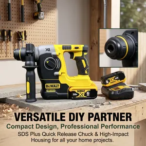 Dewalt Lightweight Cordless Hammer Drill Bare Weight 2.5Kg Max 24Mm Concrete Drilling 0-1100Rpm No Load 4600Bpm Impact Frequency Sealed Dustproof Gearbox Maintenance Free Brushless Motor Linear Variable Trigger For Ceiling Drilling Pipeline Fixing Small