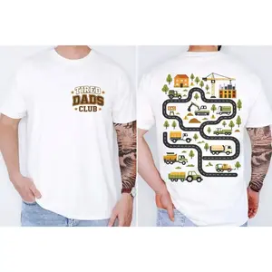 Tired Dads Club Construction Shirt, Father's Day Gift Tee, Gift For Dad Tshirt, Unisex Short Sleeve Tee, Graphic Streetwear T-Shirt