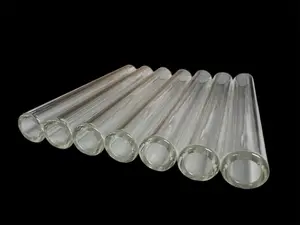 4" Inch Clear Pyrex Glass Blowing Tube 12mm OD 8mm ID 2mm Thick Wall 50 PACK Healthcare Bathroom