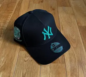 New York Yankees 9FORTY Black Baseball Cap Navy Blue Embroidered Logo Adjustable Strap Subway Series Side Patch Hat Streetwear Unisex