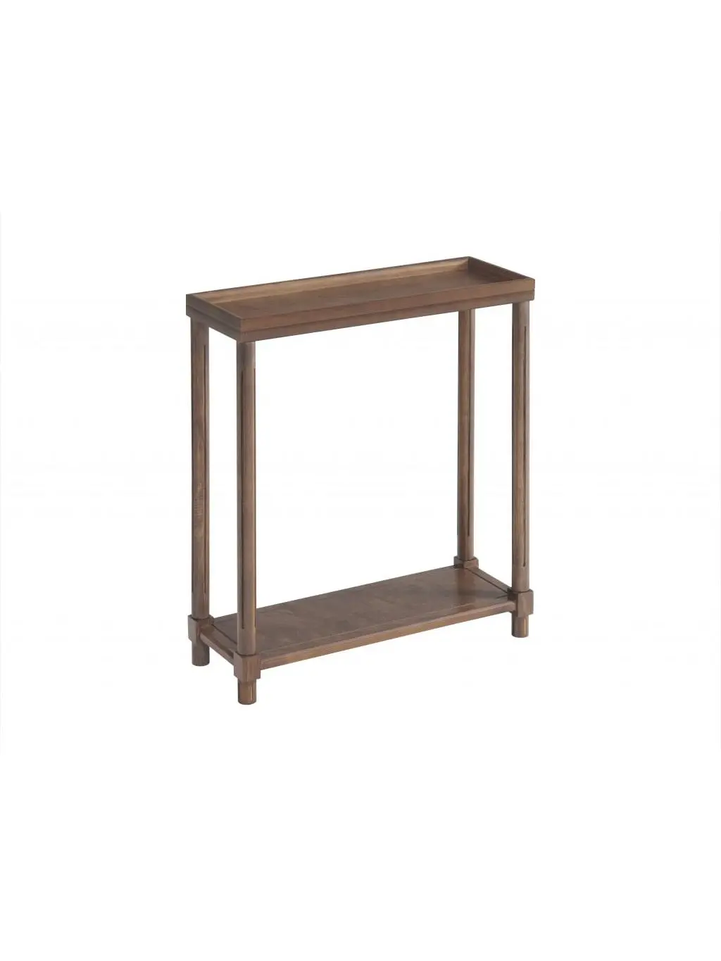 HomeRoots 2-Pack 24 in. H x 22 in. W x 8 in. D Solid Wood Pine Nightstands, Chestnut Wood Grain, Shelf-Included, Space-Saving End Tables, 21 lbs, Easy-Setup Wooden Nightstand Living Room Furniture