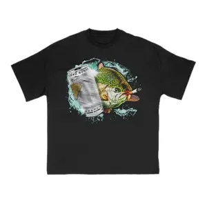 Funny Fish Smoking t-Shirt, Retro 80s Fish Graphic Tee, Unisex Fit Design, Gift for Men and Lover Fish