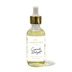Rainflower Studio 2oz Cupcake Delight Refresher Oil - Yummy Fragrance in Glass Bottle with Glass Dropper