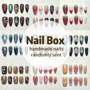 NAIL BOX 10pcs Handmade Press On Nails Free Tool Kit