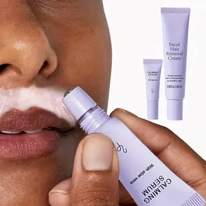 Facial Hair Removal, Gentle Hair Removal Cream for Face and Body, Safe for Sensitive Skin, Smooth Results, Painless Formula, Combined with Herbal Essence for Natural Care, Painless Hair Remover