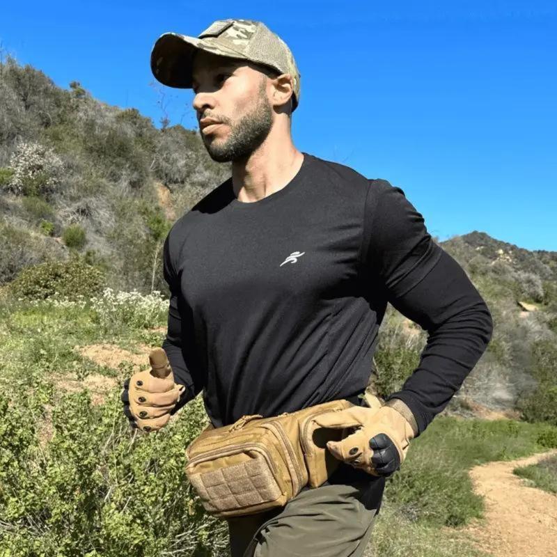 Tactical Full Finger Gloves - Soft Knuckle Protection, Touchscreen Non-Slip Breathable, For Outdoor Sports Motorcycle Riding Training Hunting, Men Women Work Gloves Father Gifts # dealsforyoudays