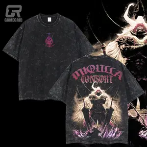 Retro Limited Vintage Radahn-Miquella Consort Elden Ring Collection Game Oversized Washed Tee Game Acid Washed Lightweight TSHIRT, Gift For Game Fan