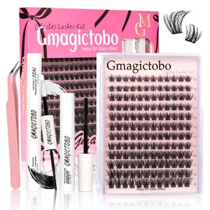 No Itchy Eyes Here Long-Lasting, Waterproof & Super Soft & Thin Band  | Waterproof Long-Lasting Natural Daily Volume Style Beginner-Friendly DIY Lashes for Flawless Voluminous Look Trendy Must-Have Clusters