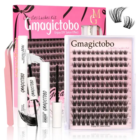No Itchy Eyes Here Long-Lasting, Waterproof & Super Soft & Thin Band  | Waterproof Long-Lasting Natural Daily Volume Style Beginner-Friendly DIY Lashes for Flawless Voluminous Look Trendy Must-Have Clusters