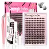 No Itchy Eyes Here Long-Lasting, Waterproof & Super Soft & Thin Band  | Waterproof Long-Lasting Natural Daily Volume Style Beginner-Friendly DIY Lashes for Flawless Voluminous Look Trendy Must-Have Clusters
