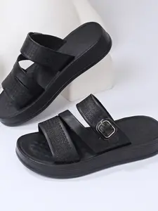 Adjustable Soft Comfortable High Elastic Women's Slipper Sandals with Buckle, Fashion Colors for Beach Vacation Photoshoots