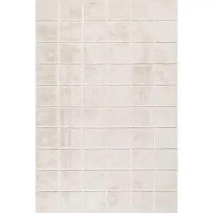 Padma Lakshmi Tessera Grid Plush Cloud Washable Rug