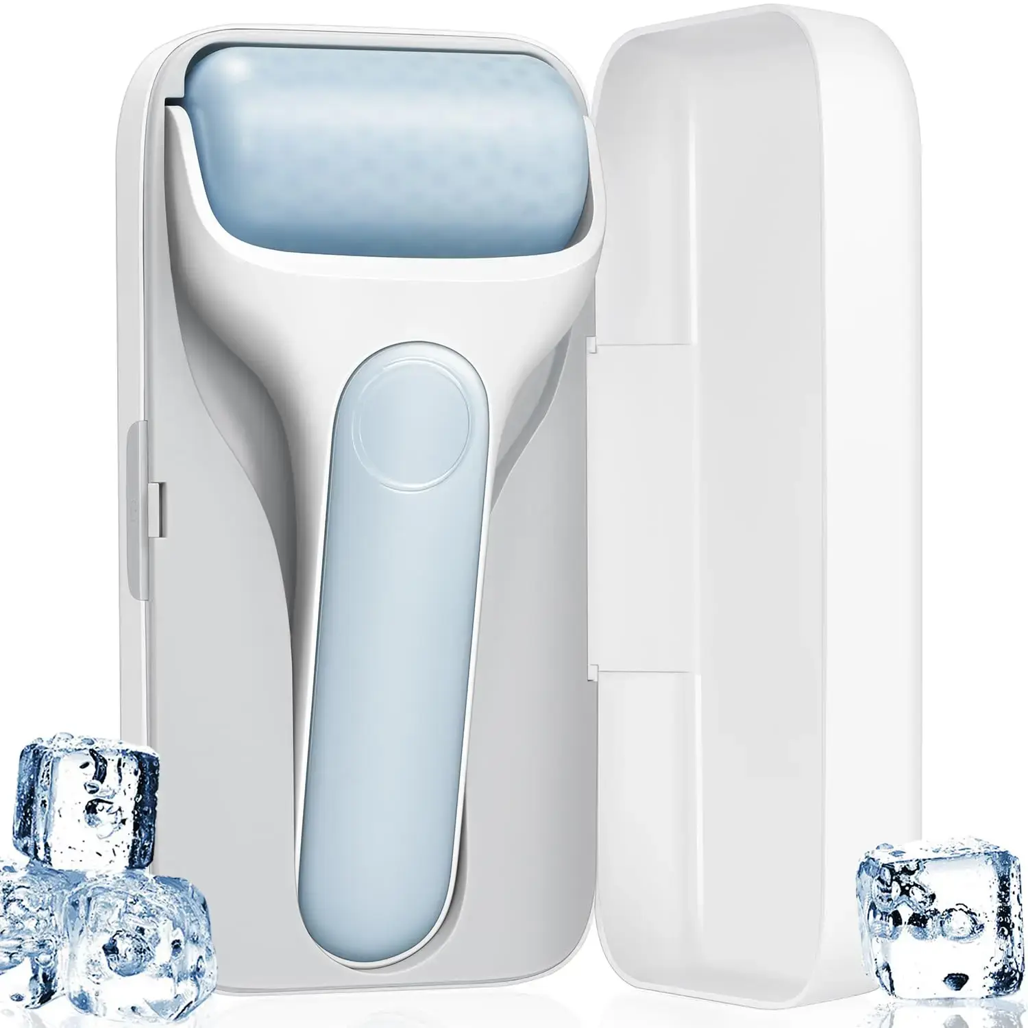 SOICY S20 Cold Massage Facial Roller Tool - Premium Skincare Tool for Puffiness Relief, Dark Circles, Lymphatic Drainage, Lift Firming, Soothing Women's Self-Care with Carry Case (Facial Care, Sohochi)