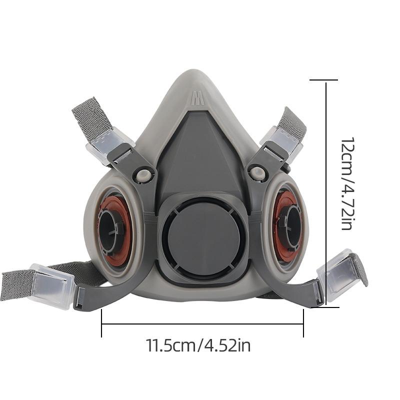 Reusable half face gas mask Respirator Mask with safety goggles, filter for painting, welding, polishing, woodworking, and other job protection