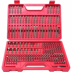 208-PIECE Master Screwdriver Bit Set, 1/4" Hex Shank Screwdriver Bits, Nut Driver and Security Bit Set,Repair kits for Auto & motorcycles Mechanic Set