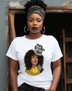 Eden Fern Hey Brown Girl Short Sleeve T Shirts