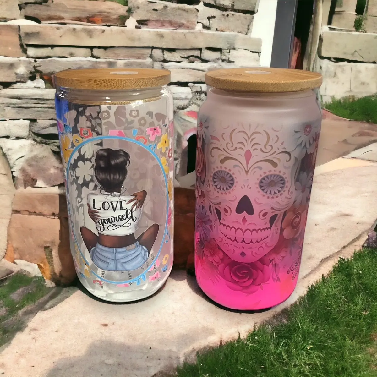 Bamboo Lid Sublimation Libby cup