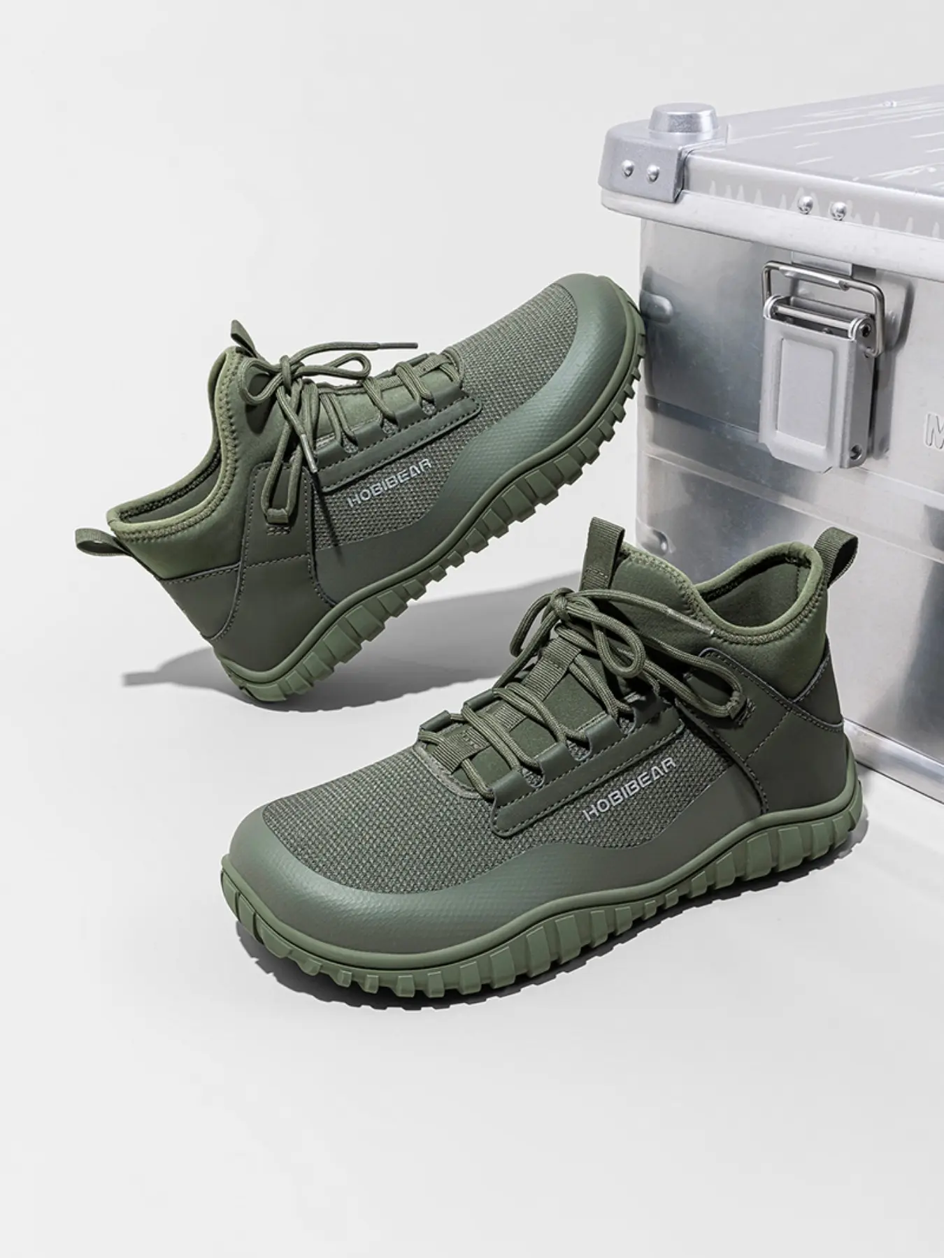 Hobibear Wide Head High Top Fashion Couple Casual Shoes, Lightweight Non-Slip Durable Outdoor Hiking Boots, Trekking Camping Shoes, Stylish Unisex Footwear, Hiking Style Shoes