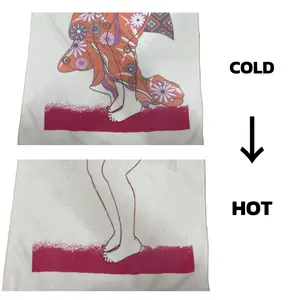 Anime Girl Color Changing Bath Towel, 30 * 14 inch Quick Dry Microfiber Beach Towel,Kawaii Japanese Anime Characters Towel Gift for Friends