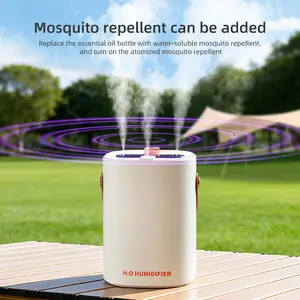 2L 3-Hole Cool Mist Humidifier with Running Lights, Aromatherapy Compatible, Quiet & Auto Shut-Off for Home & Nursery 2026 2L Humidifier for Babies & Plants - Quiet Operation + Auto Shut-Off + Aroma Diffuser