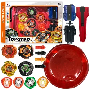 New X Series Battle Gyro Set, Armor Spinning Top, Develops Kids' Hand-Eye Coordination & Patience, Includes Launchers, Handles, Arena, Perfect Gift for All Ages