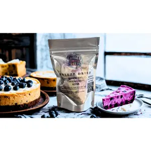 Freeze-Dried Blueberry Cheesecake Bites