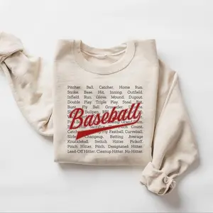 [Sale off up to 50%] Cute Baseball Sweatshirt, Lover Gift, Baseball Game Day Sweatshirt, Baseball Mama Shirt, Season Shirt, Mothers Day Gift, streetwear graphic tee