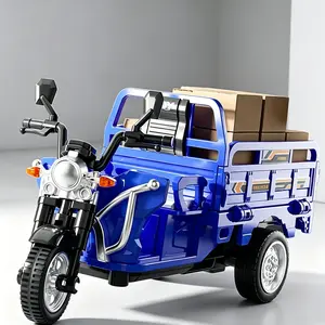 Inertial Tricycle Simulation Toy Car, Steerable Front, Three Colors, Collectible Display, Gift for Boys and Girls, Father's Day, Day
