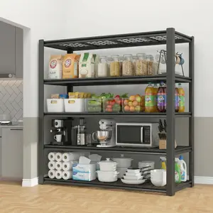 Heavy Duty Garage Rack Metal Storage Shelving Unit Industrial Wire Shelf 3000 lbs Capacity Utility Shelving for Warehouse Basement 60"W x 24"D x 72"H & 48"W x 24"D x 72"H