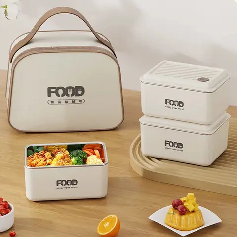 Portable Stainless Steel Square Insulated Lunch Box Set with Insulated Bag - Tableware, Microwave-Ready, Nontoxic, Dishwasher-Safe for Office, Outdoor Use, Insulated Lunchbox