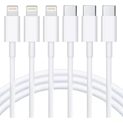 SANPRIO MFi Certified USB-C to Lightning Cables (3Pcs 10FT Typec, iPhone-Compatible), Type-C Power Delivery Fast Charging for iPhone 14,13,12,11,XS,XR,X,8 & iPad