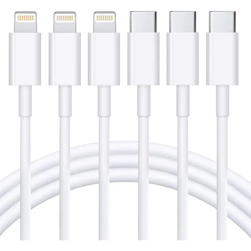 SANPRIO MFi Certified USB-C to Lightning Cables (3Pcs 10FT Typec, iPhone-Compatible), Type-C Power Delivery Fast Charging for iPhone 14,13,12,11,XS,XR,X,8 & iPad