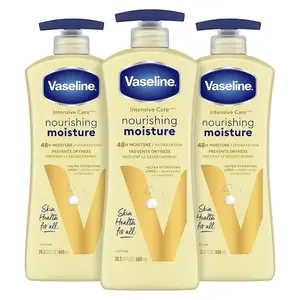 Unilever Vaseline Intensive Care Nourishing Moisture Body Lotion for Dry Skin, 20.3 Oz, 3Ct - Body Care