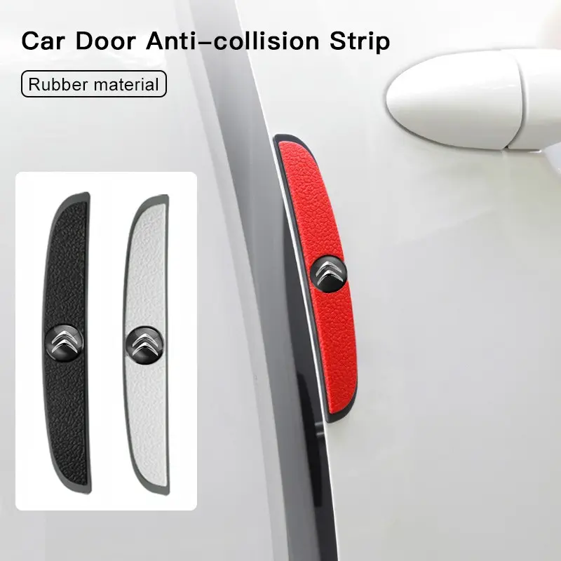 4Pcs Car Anti-collision Strip Protector Decoration Sticker Accessories For Citroen C4 C3 C5 C5X e-C4 X e-C3 C-Elysee Berlingo C1 C6 C2 C-Crosser