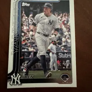 2025 NY Yankees Ben Rice Topps rookie card