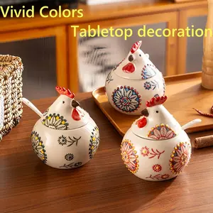 Handmade Ceramic Salt Jar 13 OZ | Airtight Lid And Spoon, Countertop Storage Box for Keeping Salt, Sugar, Spices, a Perfect Gift for Chefs