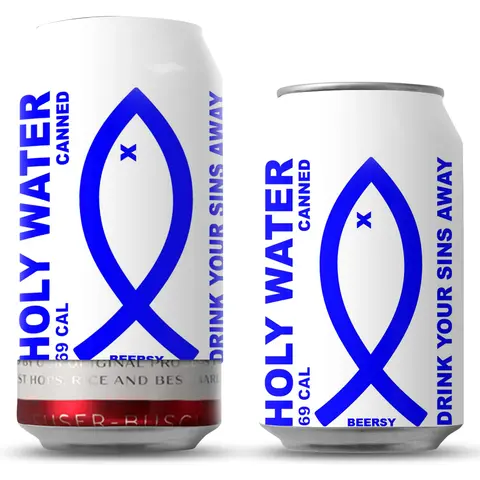 Holy Water Beersy Can Cover (GLOW)