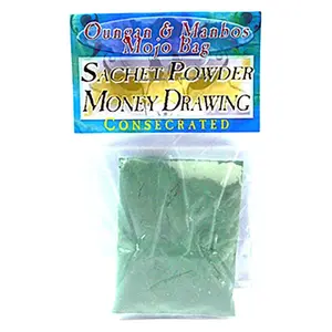 Money Drawing Consecrated Sachet Powder – 0.5oz for Wealth &amp; Abundance