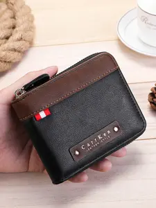 Men's New Multi-Card Slot Multifunctional Retro Trendy Short Wallet, Zipper Wallet Design, Youth Versatile Stylish Purse, Fashionable Accessory
