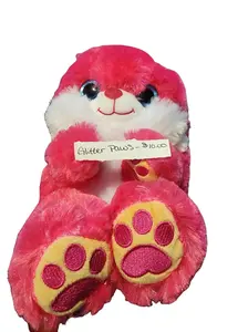 Glitter Paws Plush - Adorable Glittery Paws Plush Toy for Cuddling & Decoration Soft Texture Perfect Gift for Kids & Adults