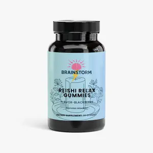 Brainstorm Nootropic Organic Chewable Reishi Relax Gummies, Natural Supplement for Brain Health Support & Wellness
